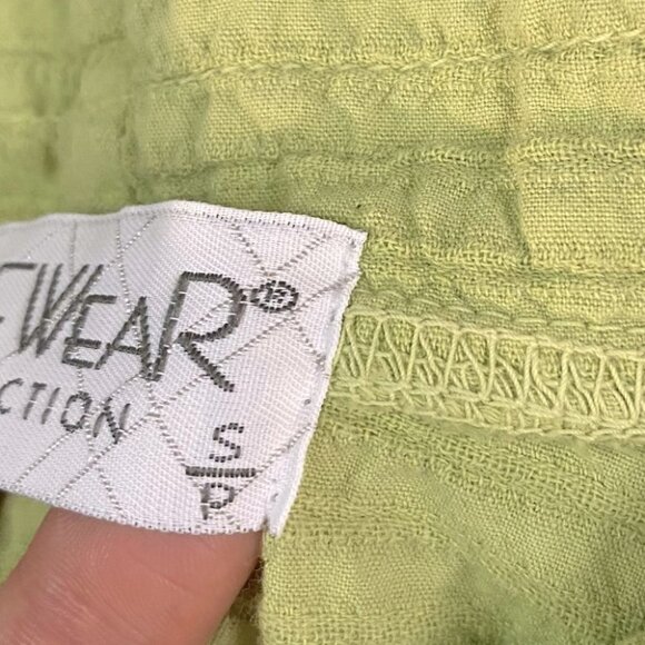 Vintage EzzeWear Green 1/4 Zip Top S - Picture 7 of 14